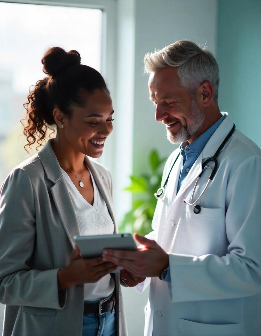 A doctor and a patient